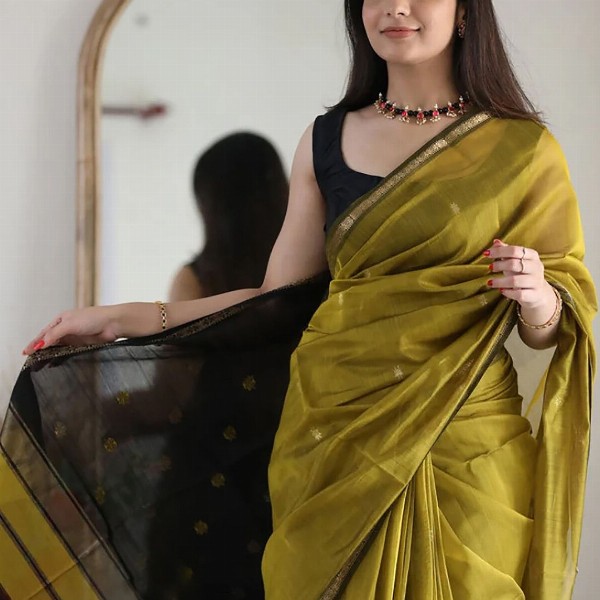 KALINI Woven Design Zari Banarasi Saree
