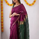 all about you Ethnic Motifs Woven Design Zari Pure Silk Banarasi Saree
