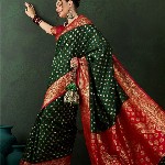 Sangria Woven Design Saree With Blouse Piece