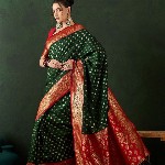Sangria Woven Design Saree With Blouse Piece