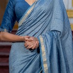 Suta Solid Woven Design Zari Saree