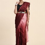 RACHNA Ombre Poly Chiffon Ready To Wear Saree