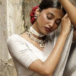 HUTS AND LOOMS Tissue Saree