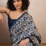 KALINI Ethnic Motifs Ready to Wear Dabu Saree
