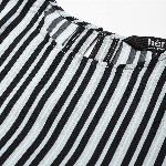 her by invictus Striped Puff Sleeves Top
