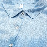 Maaesa Blue Tie and Dye Shirt Style Top