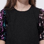 Vero Moda Girls Embellished Embellished Round Neck Top