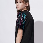 Vero Moda Girls Embellished Embellished Round Neck Top