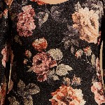 Kazo Women Black & Pink Floral Print Top