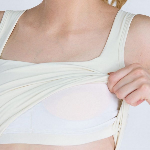 CAVA Ivory Striped Back Crop Tank