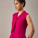 The Roadster Lifestyle Co Front Tie Sleeveless Top