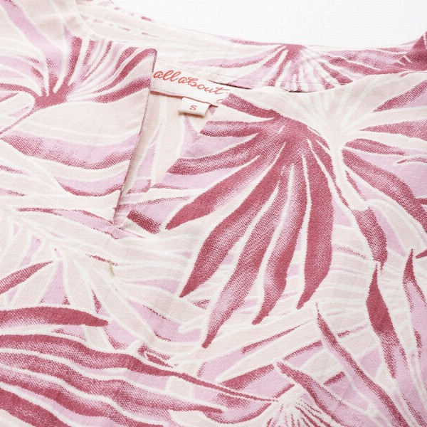 all about you Floral Print Puff Sleeves Cotton Top