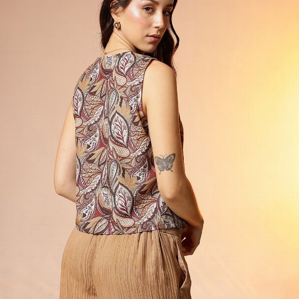 CORSICA Floral Print Top