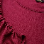 The Roadster Life Co. Women Red Solid Round Neck Pure Cotton Top