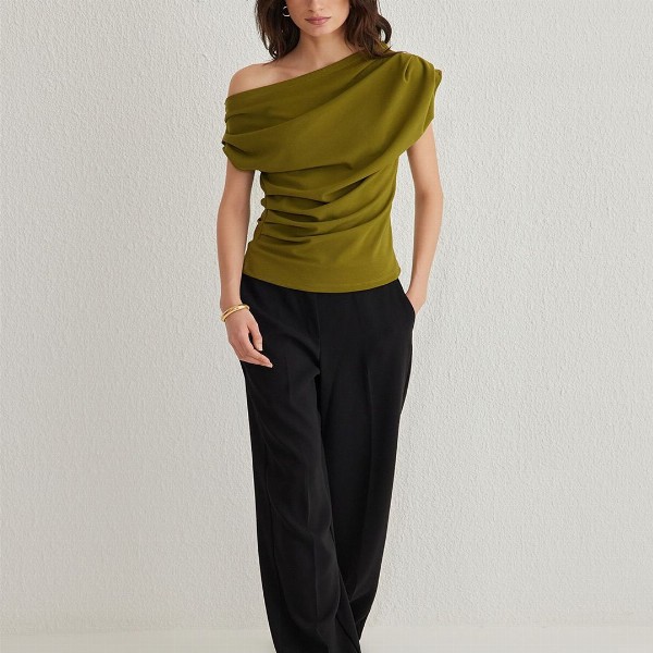 Trendyol One Shoulder Extended Sleeves Top