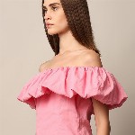 ONLY Women Cotton Off-Shoulder Cotton Top