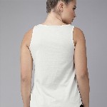 Roadster White  Yellow Striped Tank Top