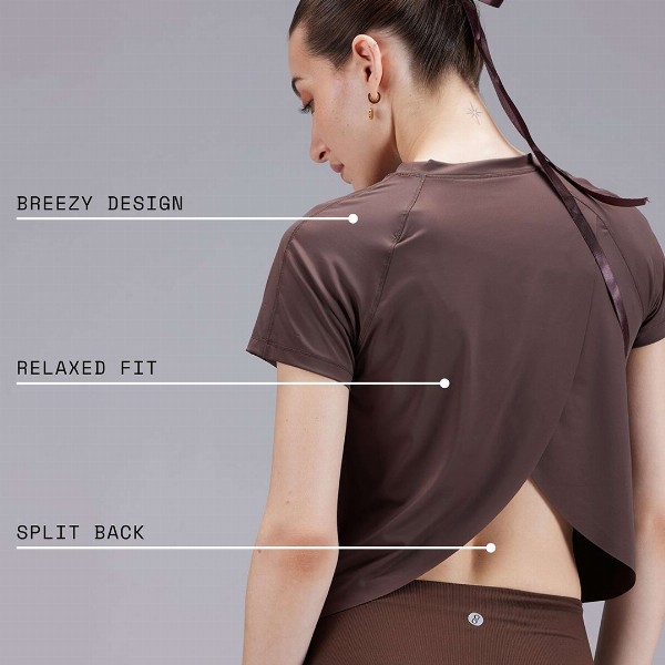 Cava Brown Overlap Tee