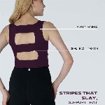 CAVA Wine Styled Back Crop Tank