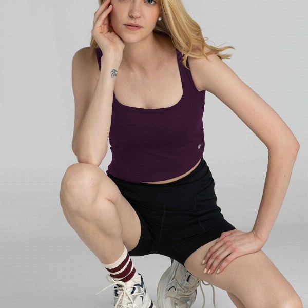 CAVA Wine Styled Back Crop Tank