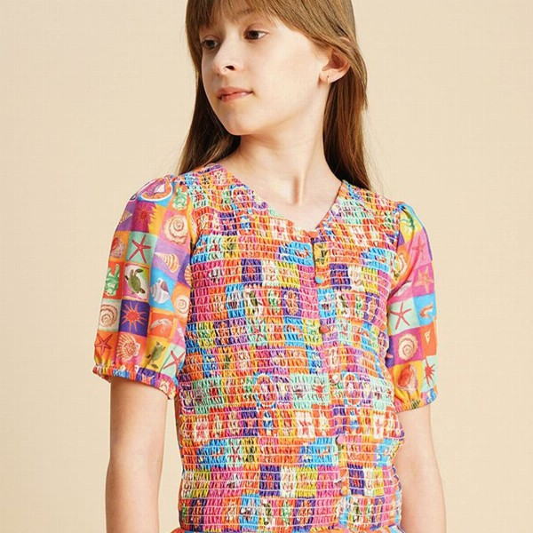 Vero Moda Print Puff Sleeve Top