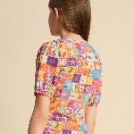 Vero Moda Print Puff Sleeve Top