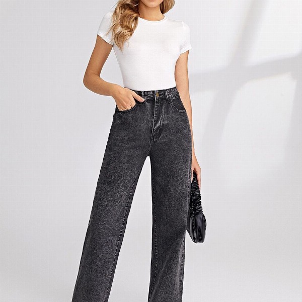 Kotty Women Jean Straight Fit High Rise Stretchable Jeans