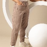 Sztori Women Plus Size Mid-Rise Stretchable Slouchy Fit Jeans