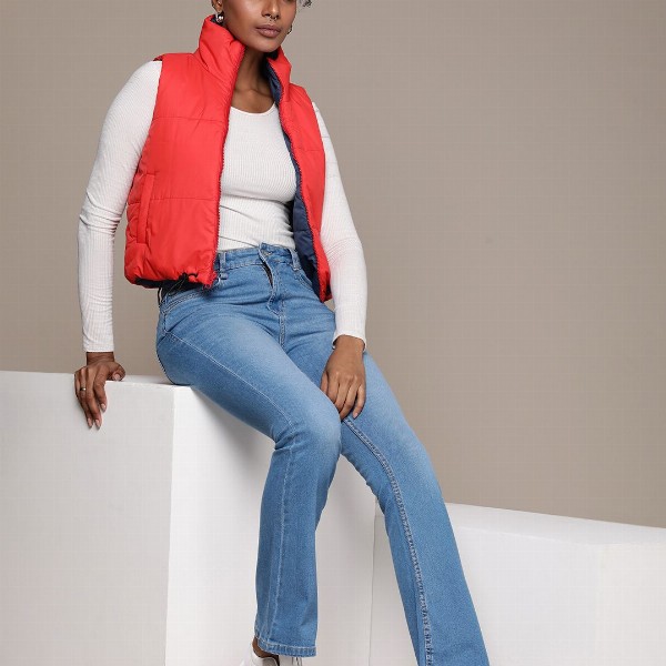 The Roadster Life Co. Women Skinny Flared Fit Light Fade Stretchable Jeans