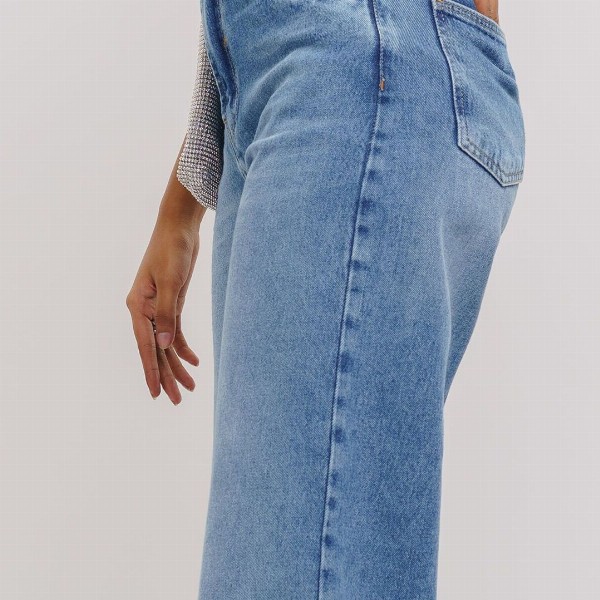 FREAKINS Women Straight Fit High-Rise Mildly Distressed Light Fade Cotton Jeans