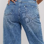 FREAKINS Women Straight Fit High-Rise Mildly Distressed Light Fade Cotton Jeans