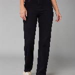 DOLCE CRUDO Women Straight Fit High-Rise Stretchable Jeans