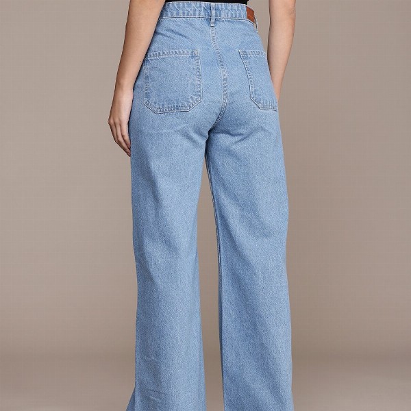 French Connection Women Smart Relaxed Fit Stretchable Jeans