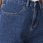 Kotty Women Navy Blue Jean Straight Fit High-Rise Stretchable Jeans