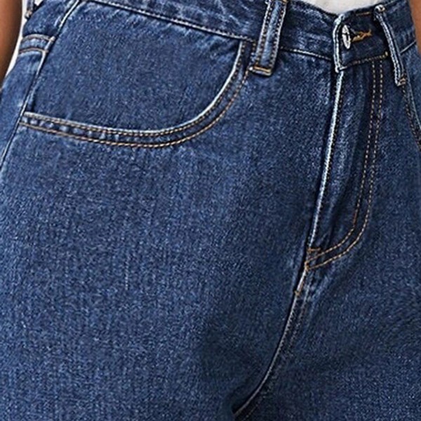 Kotty Women Navy Blue Jean Straight Fit High-Rise Stretchable Jeans