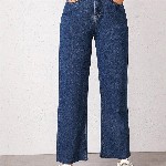 Kotty Women Navy Blue Jean Straight Fit High-Rise Stretchable Jeans