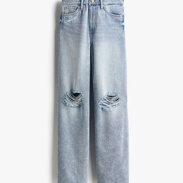 H&M Women Straight High Jeans