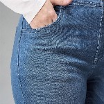 Miss Chase A+ Women Plus Size Wide Leg Light Fade Stretchable Jeans