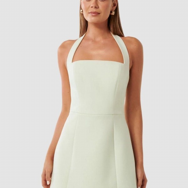 Forever New Halter Neck Fit & Flare Mini Dress