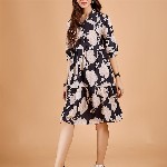 DressBerry Women Printed Fit & Flare Dress