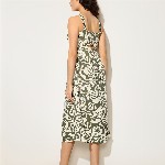 ONLY Floral Print Fit & Flare Midi Dress