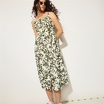 ONLY Floral Print Fit & Flare Midi Dress