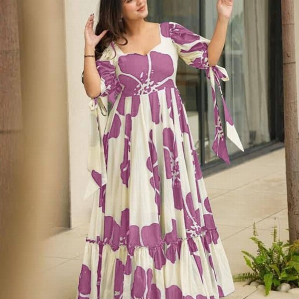 CORSICA Print A-Line Maxi Dress