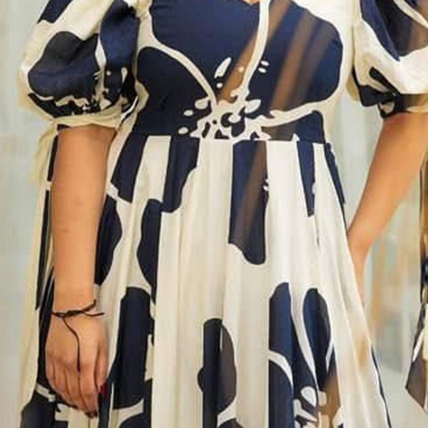 CORSICA Floral Printed Tie-Ups Detail Maxi Dress