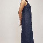 The Label Life Women Button Down Denim Sheath Midi Dress