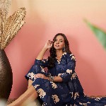 InWeave Conversational Printed Fit & Flare Dress