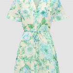 Forever New Women Floral Printed Fit & Flare Mini Dress