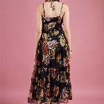DressBerry Floral Print Chiffon Maxi Dress