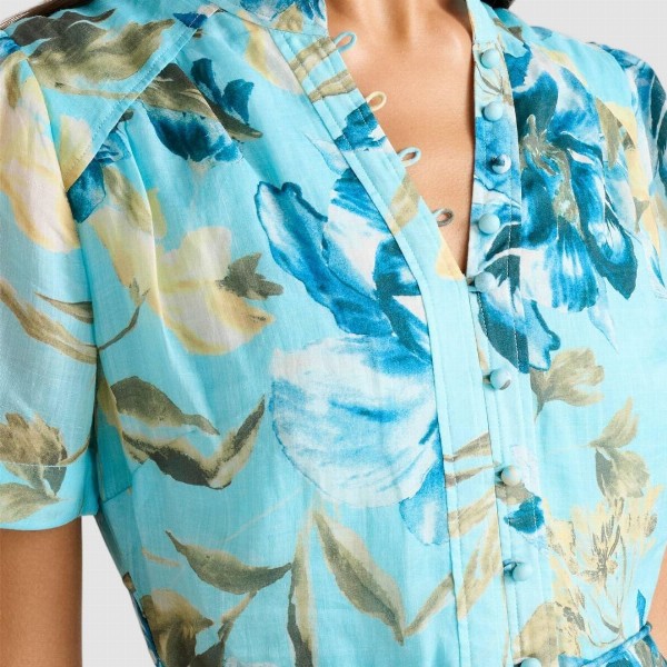 Forever New Women Floral Printed Fit & Flare Mini Dress