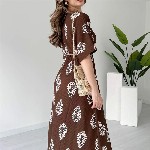 MANOJAVA Women Ethnic Motifs Printed Applique Wrap Midi Dress